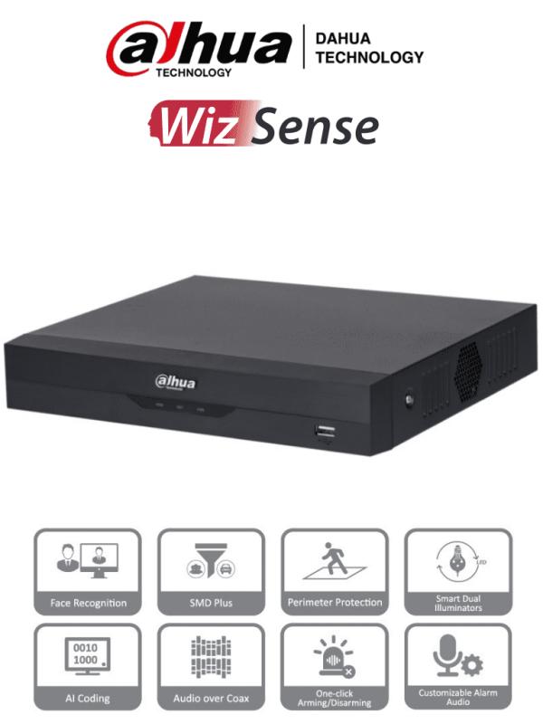 DAHUA XVR5104HS-I3 - DVR de 4 Canales 5 Megapixeles Lite/ WizSense/ IA/ H.265+/ +2 Canales IP/ Hasta