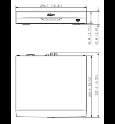 DAHUA XVR5104HS-I3 - DVR de 4 Canales 5 Megapixeles Lite/ WizSense/ IA/ H.265+/ +2 Canales IP/ Hasta