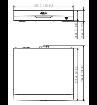 DAHUA XVR5104HS-4KL-I3 - DVR de 4 Canales 4k/ WizSense/ H.265+/ 4 Canales HDCVI+4 IP/ Hasta 8 Ch IP/