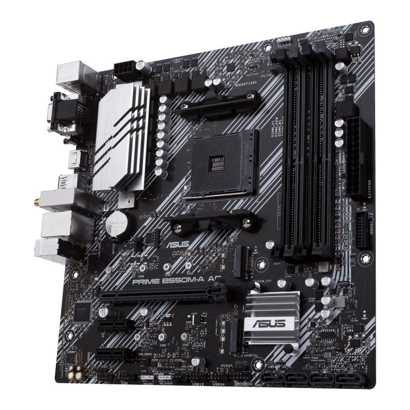 ASUS PRIME B550M-A AC AMD B550 Enchufe AM4 Micro ATX