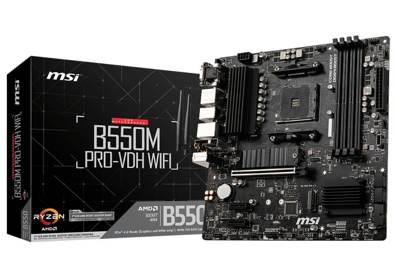 MSI B550M PRO-VDH WIFI placa base AMD B550 Enchufe AM4 Micro ATX
