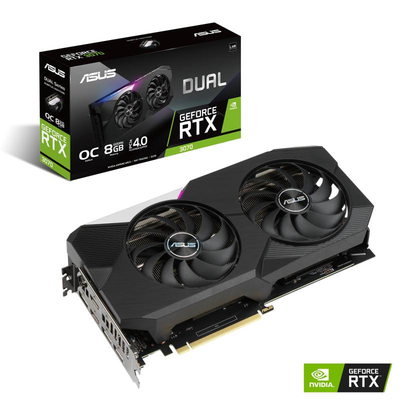 ASUS Dual -RTX3070-O8G-V2 NVIDIA GeForce RTX 3070 8 GB GDDR6