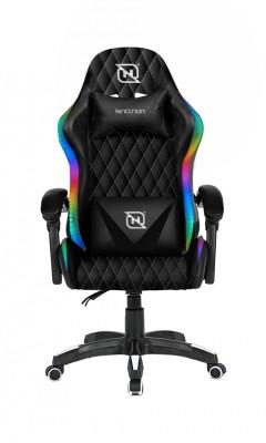Silla Gaming NECNON Modelo NSG-RGB-1 Negro/Blanco - 