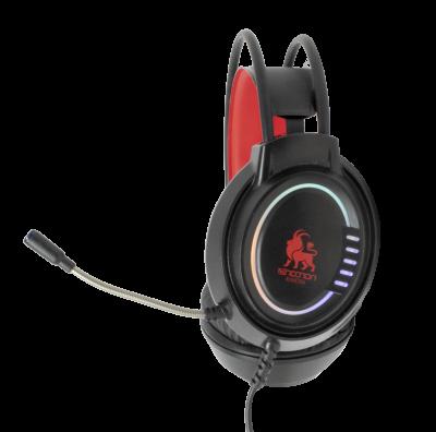 Audífonos Headset Gaming NECNON Modelo NBHG-KIMERA HI-FI - SuperBass, luces RGB y micrófono omnidi