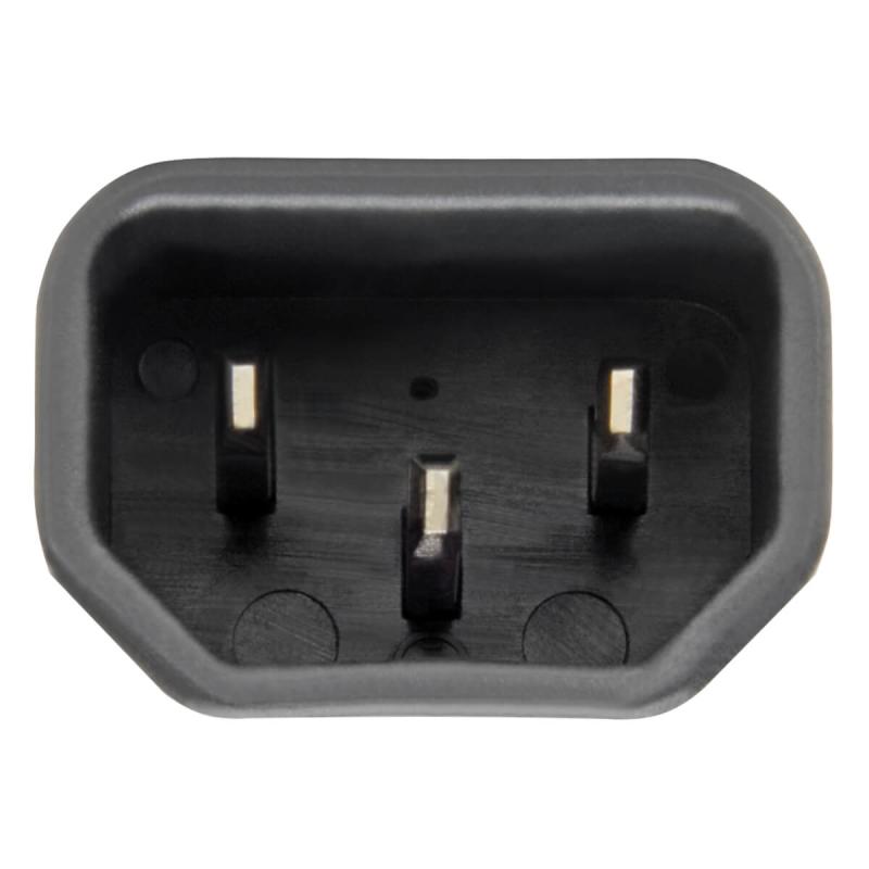 Tripp Lite P002-000 Adaptador de Cable de Alimentación 5-15R a C14 - 15A, 125V, Negro