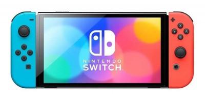 Consola Nintendo Oled 64 GB - Consola, Negro Azul/Rojo, Nintendo Switch