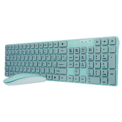Kit inalámbrico teclado+mouse Perfect Kids Balloon Turquesa PC-201243 - 