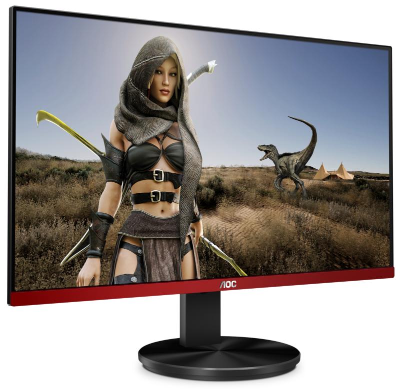 AOC G2490VX LED display 60.5 cm (23.8") 1920 x 1080 Pixeles Full HD Negro, Rojo