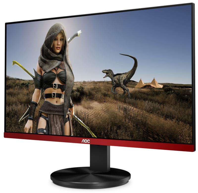 AOC G2490VX LED display 60.5 cm (23.8") 1920 x 1080 Pixeles Full HD Negro, Rojo