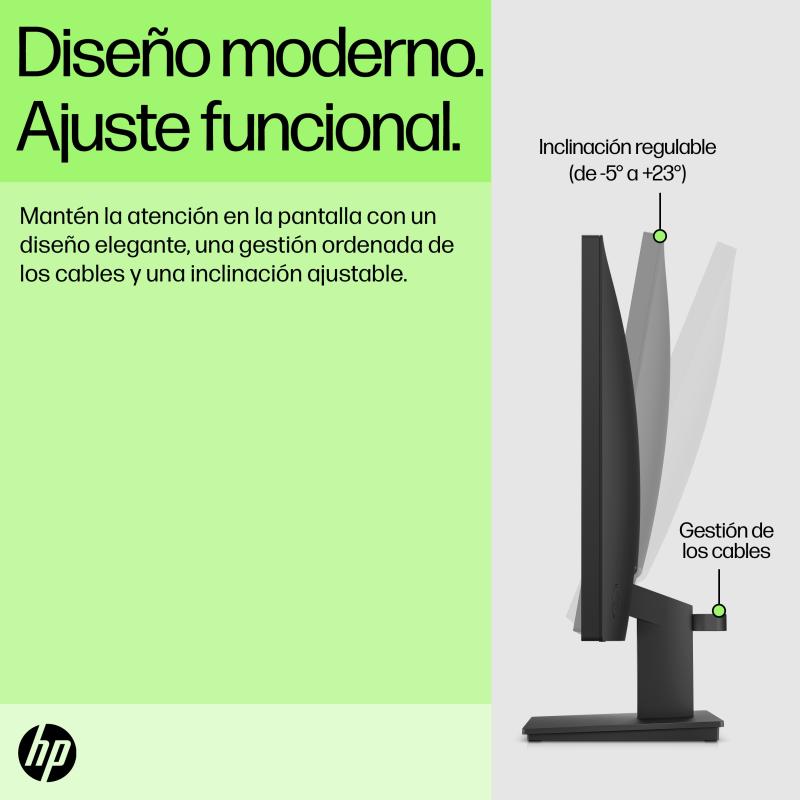 HP P22v G5 monitor de computadora 54.5 cm (21.4") 1920 x 1080 Pixeles Full HD Negro