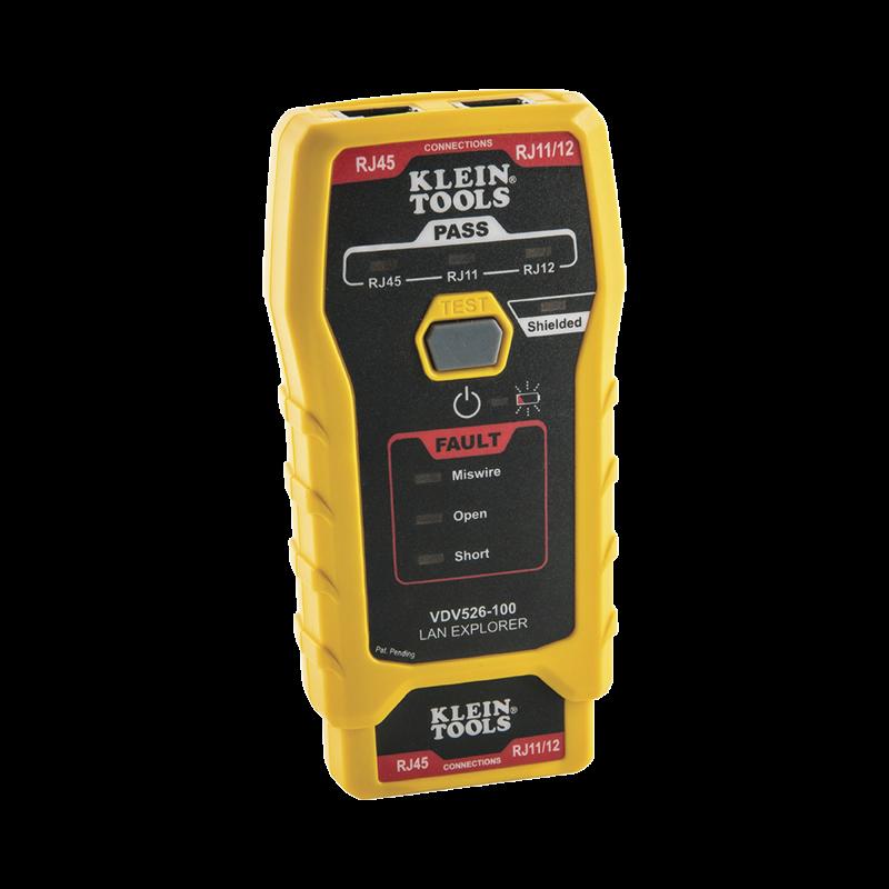 Probador de Cables de Red y Probador de Cables de Datos LAN Explorer™ con Transmisor Remoto. VDV52
