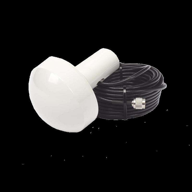 Antena marina de GPS con conector TNC- Macho en frecuencia 1575.42 MHz de 28 dBi. Incluye soporte ro