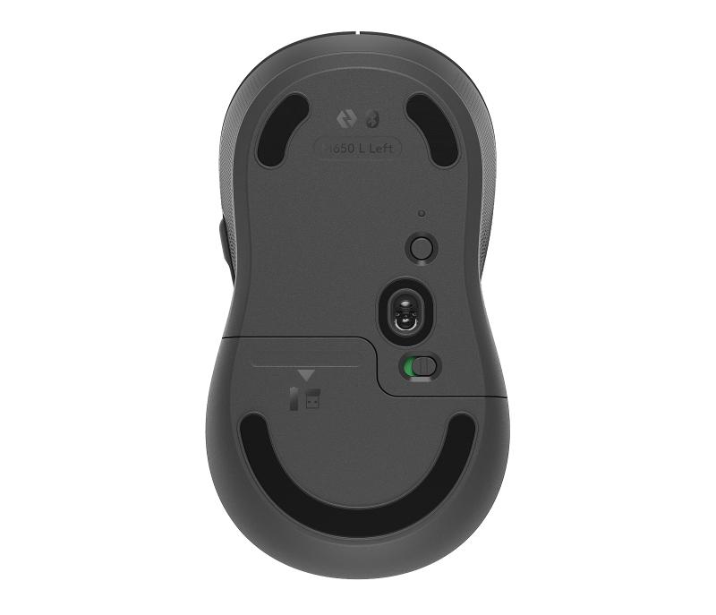 Logitech Signature M650 ratón Zurdo RF inalámbrico + bluetooth Óptico 2000 DPI
