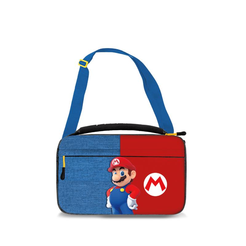 PDP Commuter: Power Pose Mario Estuche rígido Nintendo Azul, Rojo