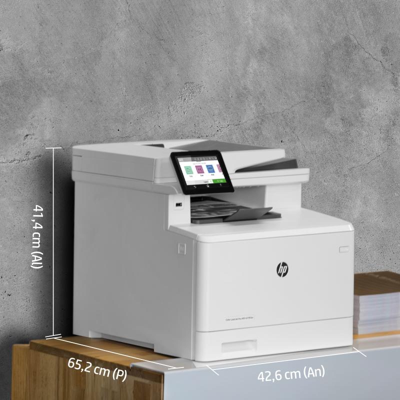 HP Color LaserJet Pro Impresora multifunción M479fdw, Imprima, copie, escanee, y use fax y correo e