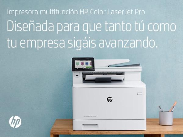 HP Color LaserJet Pro Impresora multifunción M479fdw, Imprima, copie, escanee, y use fax y correo e
