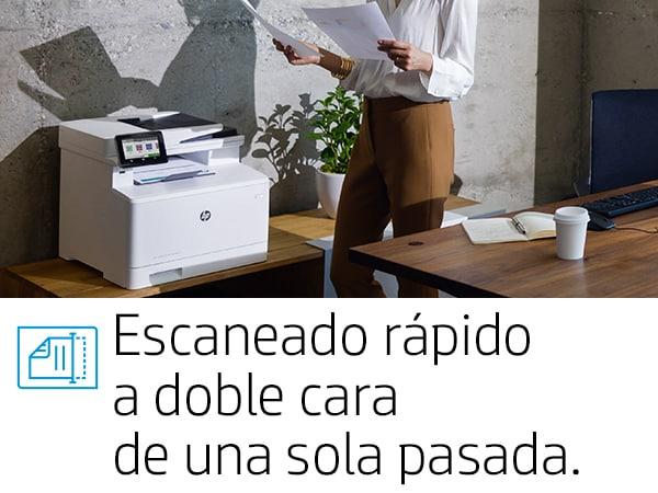 HP Color LaserJet Pro Impresora multifunción M479fdw, Imprima, copie, escanee, y use fax y correo e