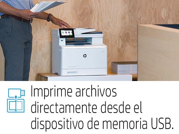 HP Color LaserJet Pro Impresora multifunción M479fdw, Imprima, copie, escanee, y use fax y correo e