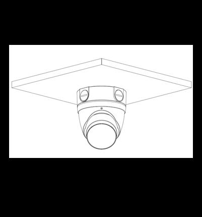 DAHUA DH-IPC-HDW3441EM-S-S2  - Camara IP Domo de 4 Megapixeles con IA/ WizSense/ Lente de 2.8mm/ 102