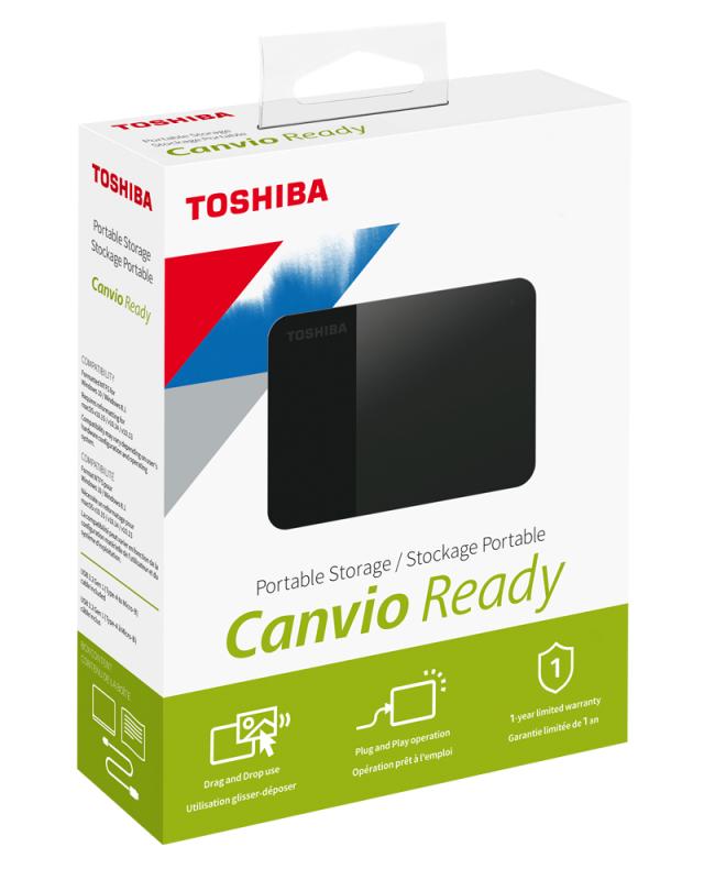 Toshiba Canvio Ready disco duro externo 2 TB Negro
