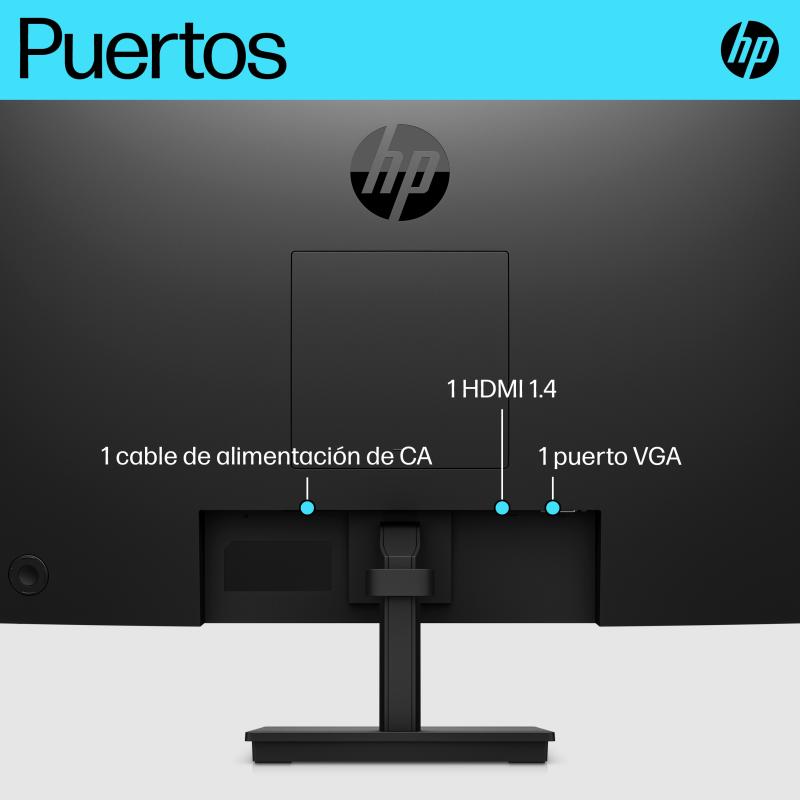 HP P24v G5 monitor de computadora 60.5 cm (23.8") 1920 x 1080 Pixeles Full HD Negro