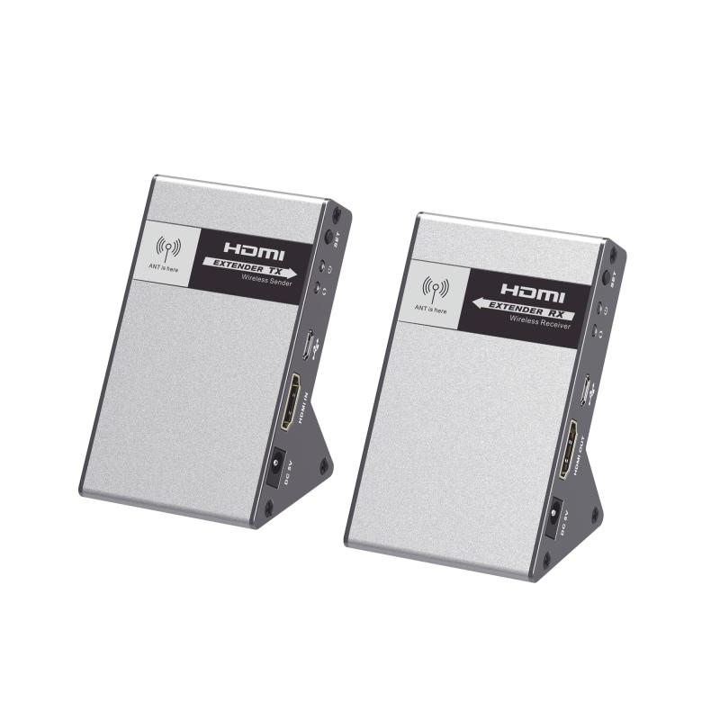 Kit EXTENSOR INALÁMBRICO HDMI 4k a 30 metros, CERO LATENCIA, 60G, libre de interferencias y segurid