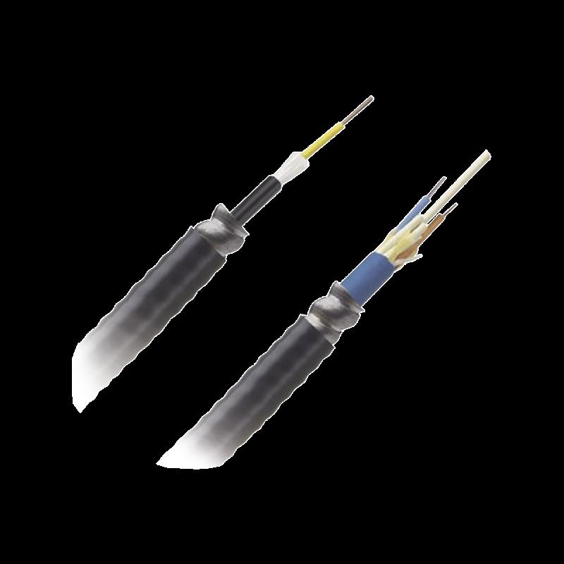 Cable de Fibra Óptica de 12 hilos, Monomodo OS2, Interior/Exterior, Armada, Loose Tube 250um, OFCR 