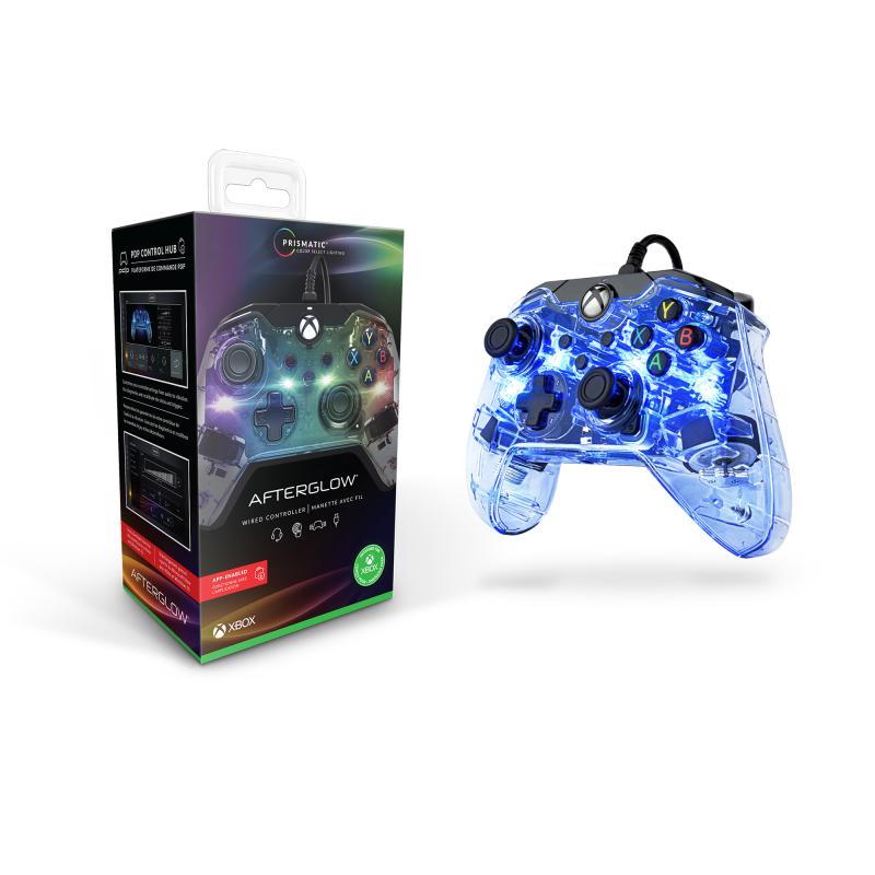 PDP Afterglow Negro, Azul, Transparente USB Gamepad Analógico/Digital Xbox One, Xbox Series S, Xbox
