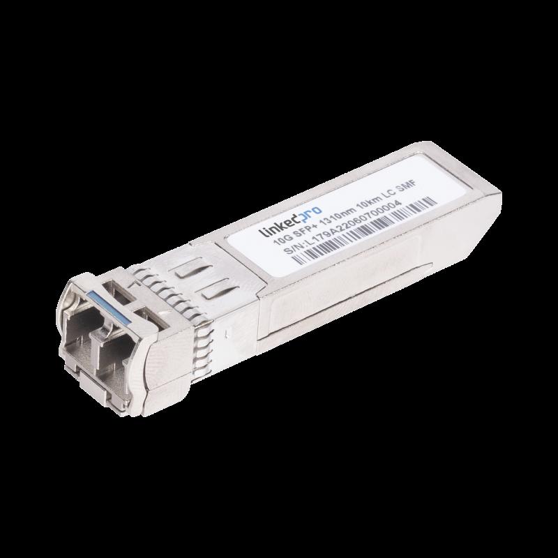 Transceptor SFP+ (Mini-Gbic)  para fibra Monomodo, 10 Gbps de velocidad, Conectores LC, Dúplex,  Ha