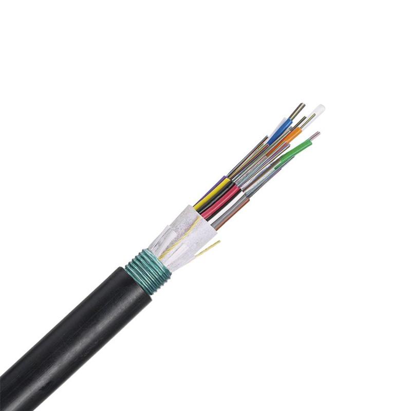 Cable de Fibra Óptica 12 hilos, OSP (Planta Externa), Armada, MDPE (Polietileno de Media densidad),