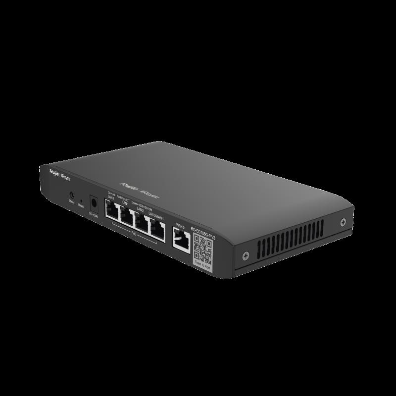 Router administrable cloud con POE+ 54w, 3 puertos LAN gigabit, 1 Puerto WAN gigabit y 1 puerto LAN/