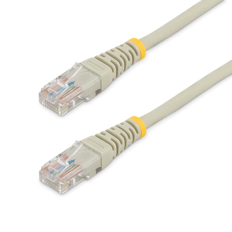 StarTech.com Cable de Red 2.1m Categoría Cat5e UTP RJ45 Fast Ethernet - Patch Moldeado - Gris