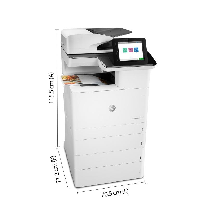 HP Color LaserJet Enterprise Impresora multifunción M776dn, Imprima, copie, escanee y envíe fax op