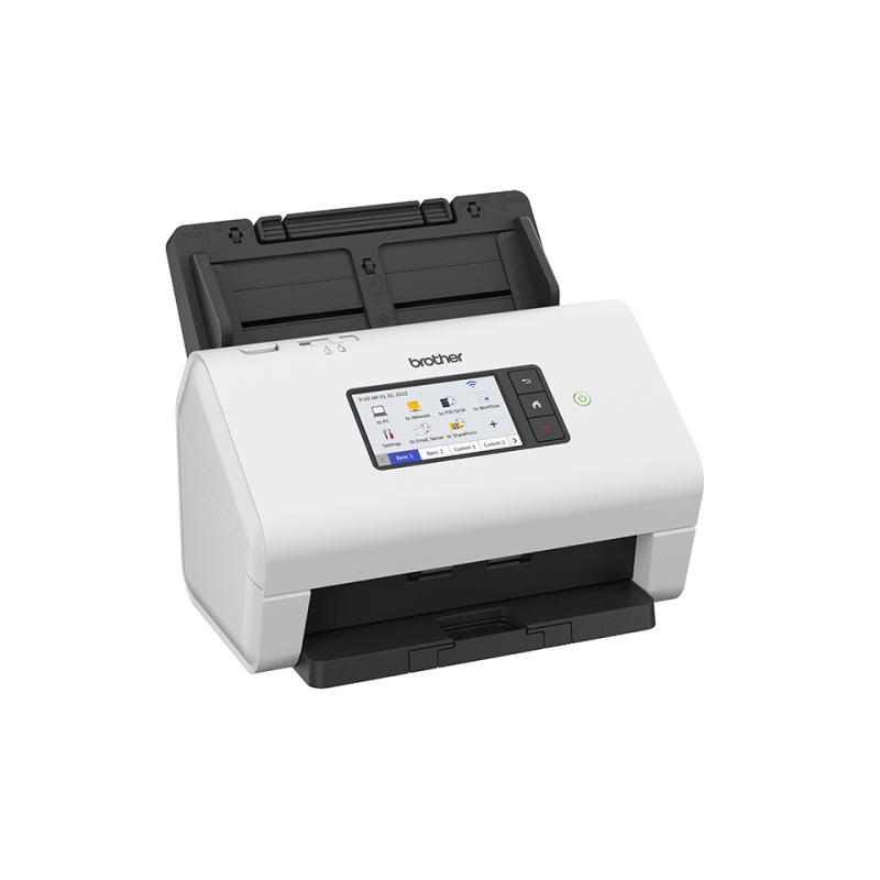 Brother ADS-4900W escáner ADF + Escáner de alimentación de hojas 600 x 600 DPI A4 Negro, Blanco