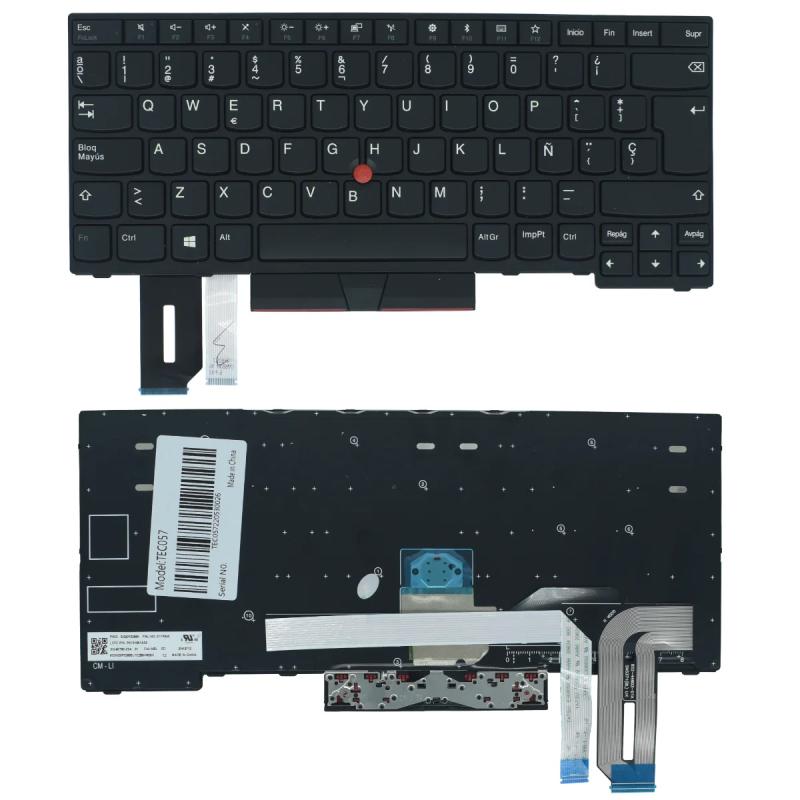 Teclado para laptop Battery First BFT057 Lenovo Thinkpad E480 T490 E490 L380 - 