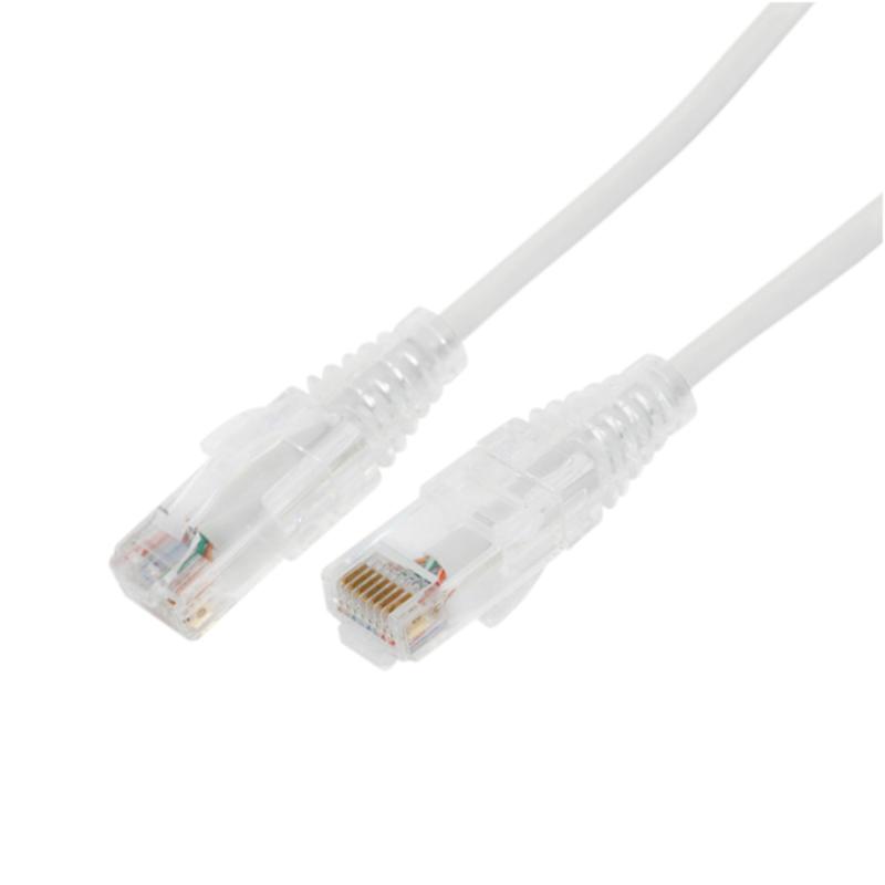 Cable de Parcheo Slim UTP Cat6A - 7 m Blanco, Diámetro Reducido (28 AWG) LP-UT6A-700-WH28