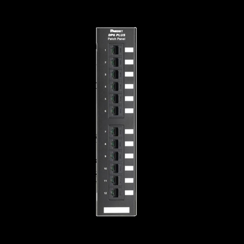 Panel de Parcheo de Impacto 110, Categoría 6, Montaje en Pared Usando Accesorio WB89D, de 12 Puerto