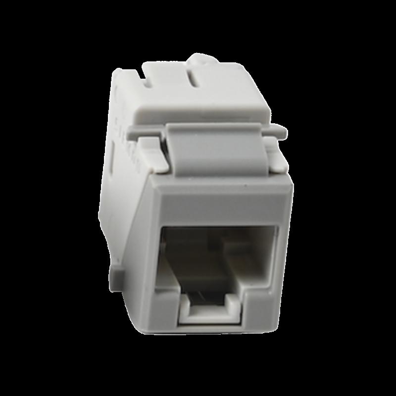 Jack UltraMAX Cat6, UTP, Tipo Keystone, Color Gris, Punch Down U6-K04NS