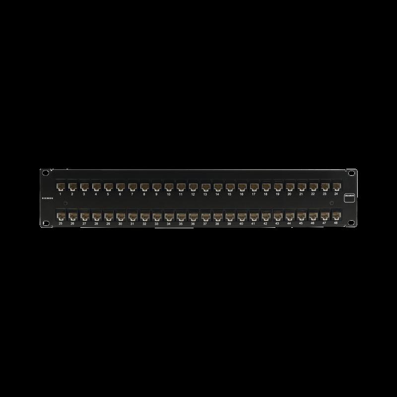 Patch Panel UltraMAX. UTP, Precargado con Jacks Cat6, 48 Puertos, Plano, 2U UP6-F2-48L-RS