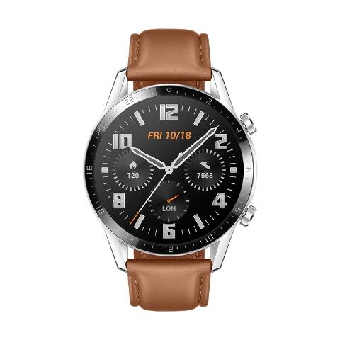 Huawei Watch GT 2 3.53 cm (1.39") AMOLED 46 mm Digital 454 x 454 Pixeles Pantalla táctil Acero inox