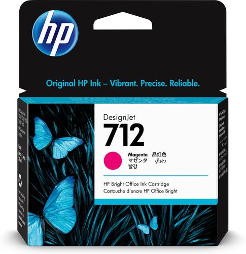 HP Cartucho de tinta DesignJet 712 de 29 ml, magenta