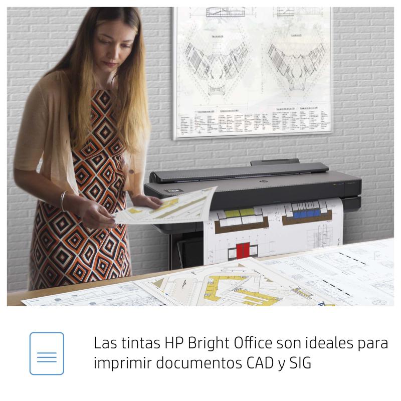 HP Cartucho de tinta DesignJet 730 de 130 ml, negro mate