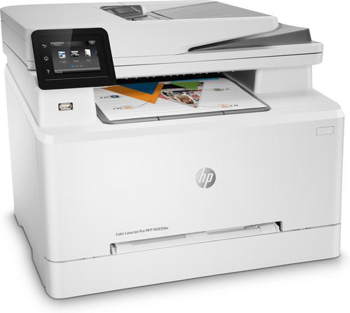 HP Color LaserJet Pro MFP M283fdw, Imprime, copia, escanea, envía fax, Impresión desde USB frontal