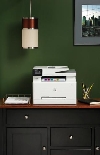 HP Color LaserJet Pro MFP M283fdw, Imprime, copia, escanea, envía fax, Impresión desde USB frontal