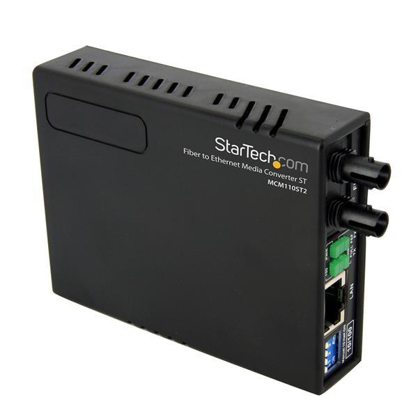 StarTech.com Convertidor de Medios Ethernet 10/100 Mbps a Fibra Multimodo ST -2km