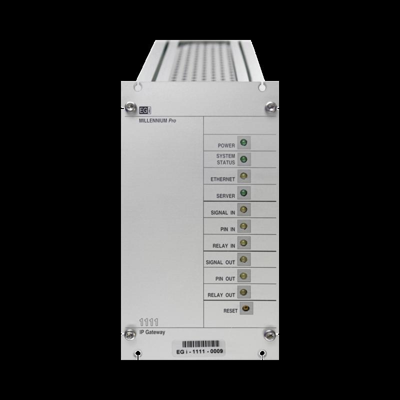 Interfaz Millennium IP para gestión de avisos y música por redes Ethernet por Streaming 1111EGI