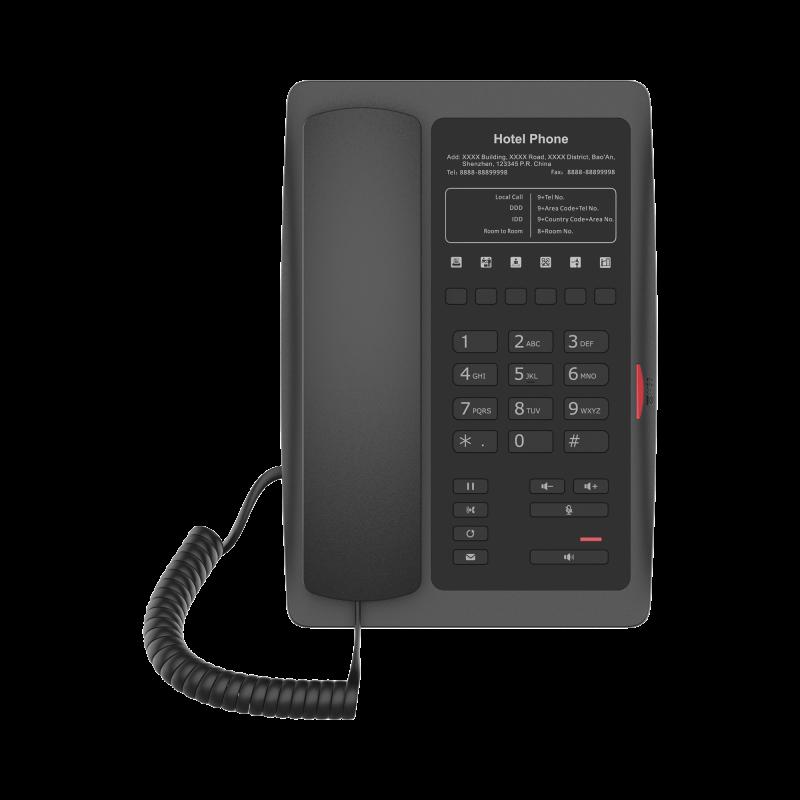 Teléfono IP WiFi para Hotelería, profesional con 6 teclas programables para servicio rápido (Hotl