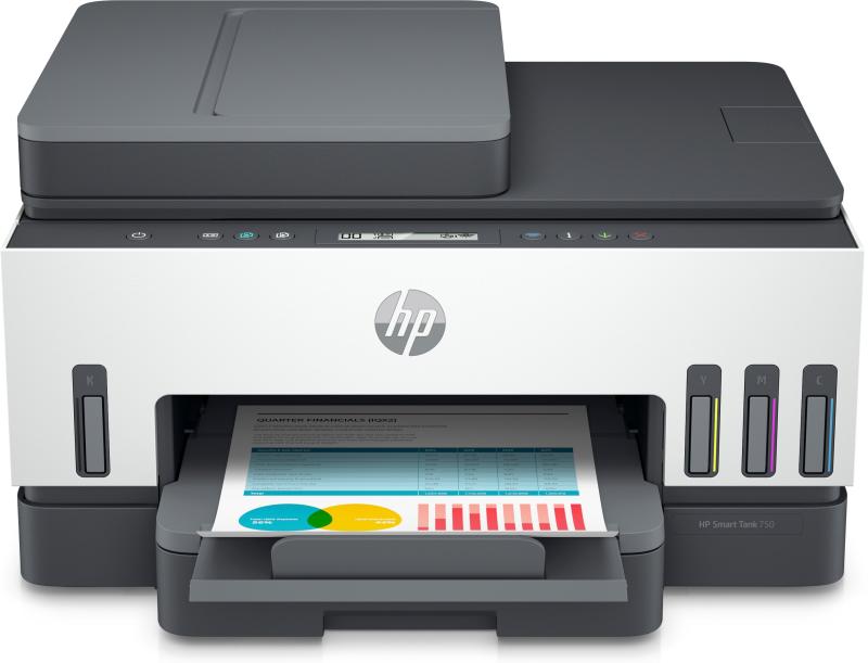 HP Smart Tank Todo-en-uno 750, Impresión, escaneo, copiado, AAD y conexión inalámbrica, AAD para 