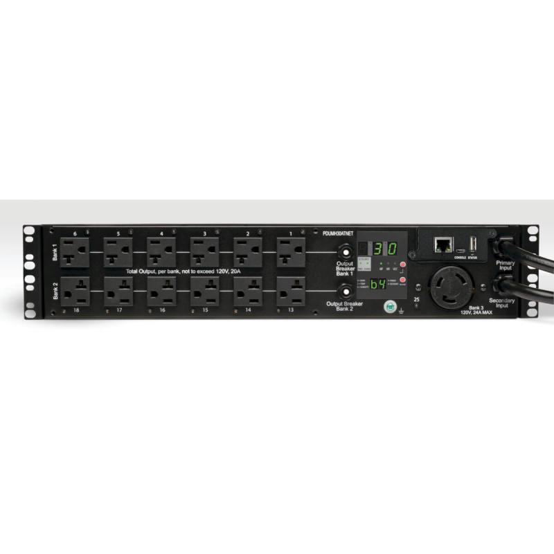 Tripp Lite PDUMH30ATNET PDU Monofásico con Medición Digital con Switch de Transferencia Automátic