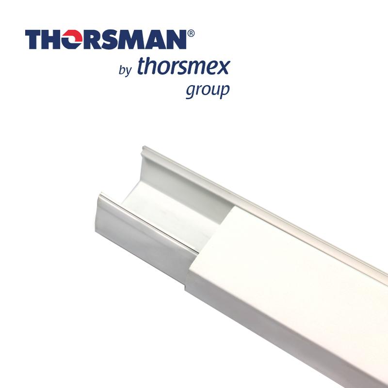 CANALETA 9001-01250 THORSMAN TRL 50 CANALETA DE PVC BLANCO CON 2 PLATAFORMAS 4 CINCHOS PRESENTACIN D
